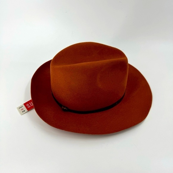 NWT Duran’s Terracotta 100% Wool Boho Fedora Hat - Picture 3 of 14